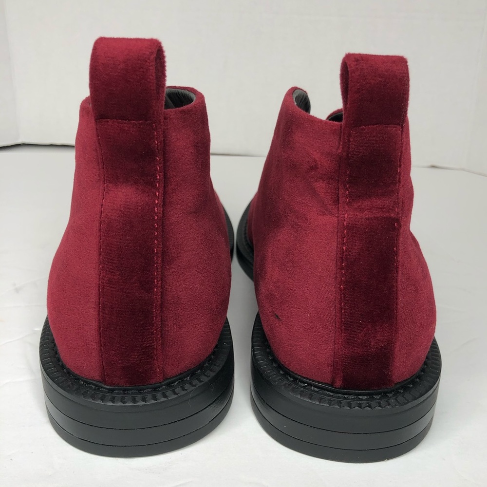 I.N.C mens Salem Velvet Burgundy Chukka Boot shoe - Picture 3 of 8